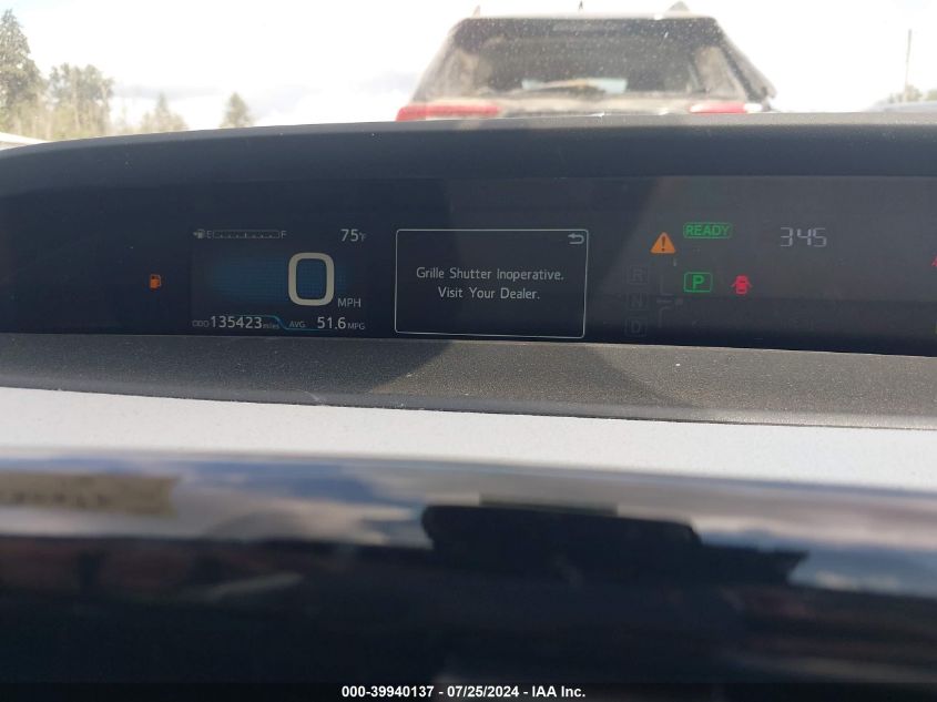 2019 Toyota Prius Xle VIN: JTDKARFU5K3088971 Lot: 39940137