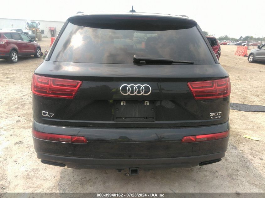 2018 Audi Q7 3.0T Premium VIN: WA1VAAF75JD030354 Lot: 39940162