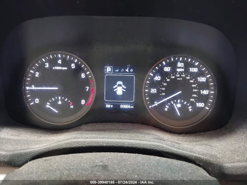 2017 Hyundai Tucson Se VIN: KM8J3CA42HU549486 Lot: 39940185