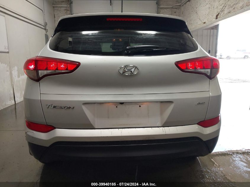 2017 Hyundai Tucson Se VIN: KM8J3CA42HU549486 Lot: 39940185