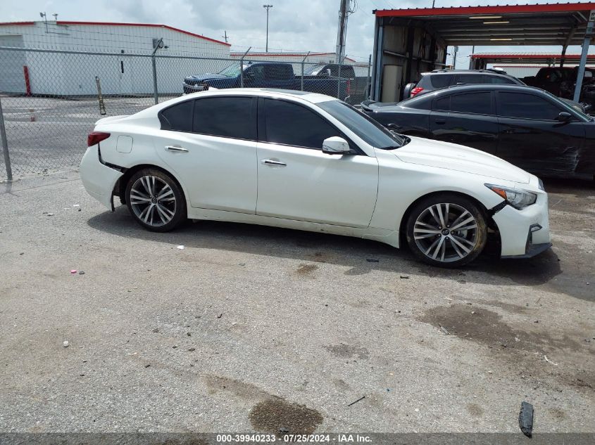 2021 Infiniti Q50 Sensory VIN: JN1EV7CP3MM700069 Lot: 39940233