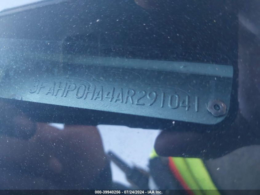 2010 Ford Fusion Se VIN: 3FAHP0HA4AR291041 Lot: 39940256