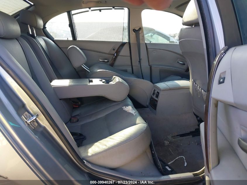 2006 BMW 525 I VIN: WBANE53536CK78326 Lot: 39940267