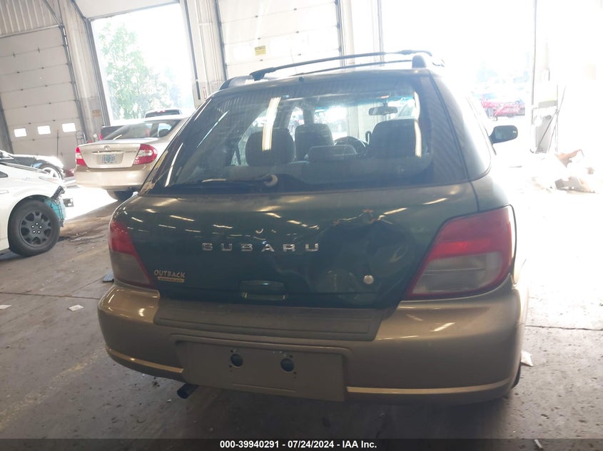 2002 Subaru Impreza Outback Sport VIN: JF1GG68502H802832 Lot: 39940291