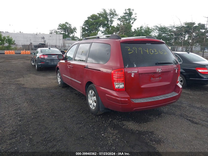 2007 Hyundai Entourage Gls/Se/Limited VIN: KNDMC233176029640 Lot: 39940362