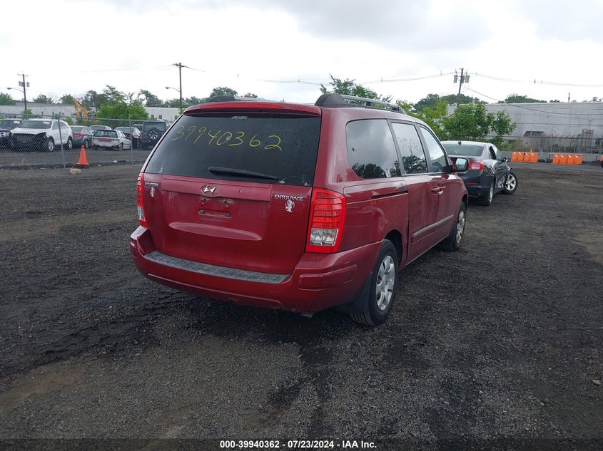 2007 Hyundai Entourage Gls/Se/Limited VIN: KNDMC233176029640 Lot: 39940362