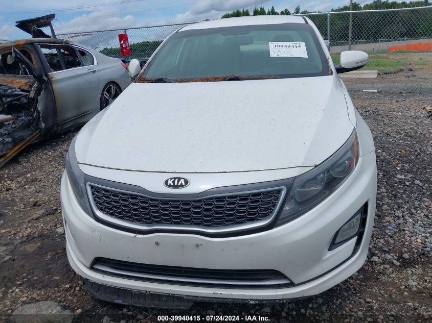 2014 Kia Optima Hybrid Lx VIN: KNAGM4AD0E5064154 Lot: 39940415