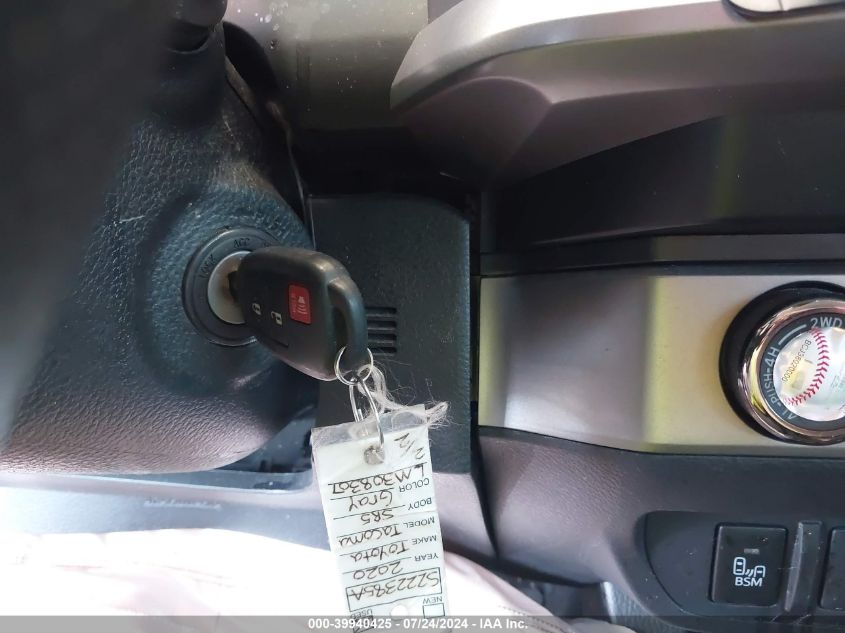 2020 Toyota Tacoma Double Cab/Sr/Sr5/Trd Spo VIN: 3TMCZ5AN3LM308307 Lot: 39940425