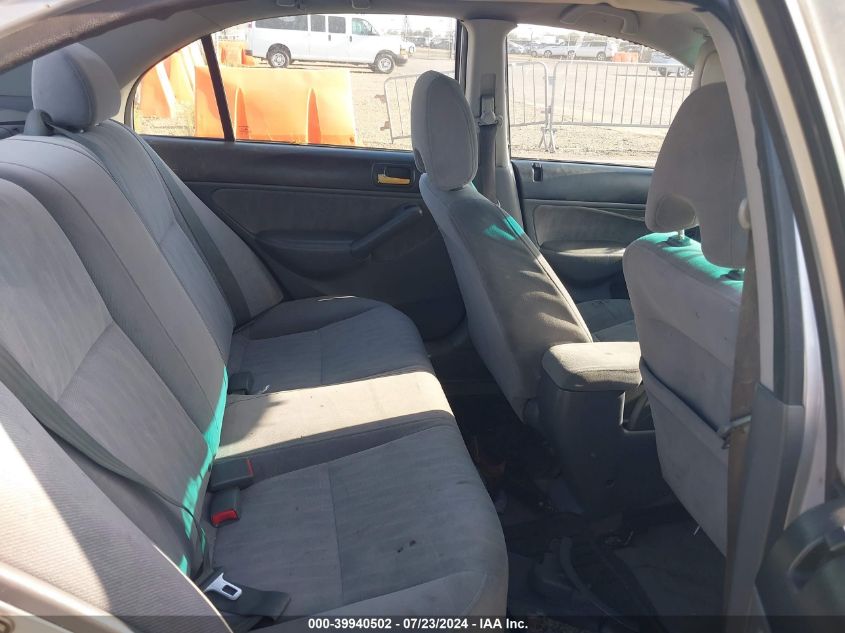 2003 Honda Civic Lx VIN: 2HGES16503H568873 Lot: 39940502