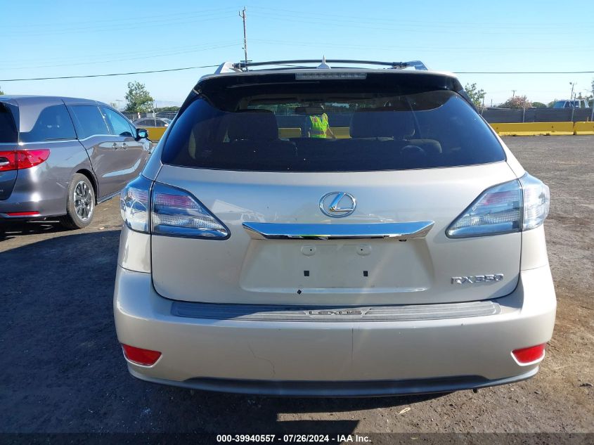 2012 Lexus Rx 350 VIN: JTJBK1BAXC2444815 Lot: 39940557