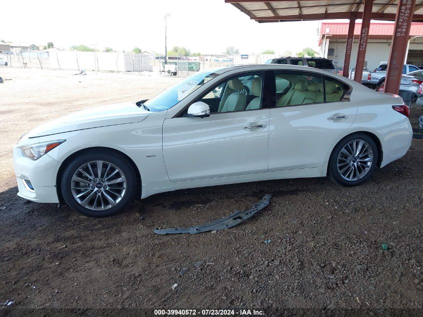 2019 Infiniti Q50 3.0T Luxe VIN: JN1EV7AP3KM518159 Lot: 39940572