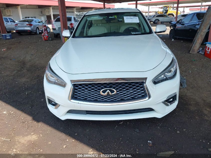 2019 Infiniti Q50 3.0T Luxe VIN: JN1EV7AP3KM518159 Lot: 39940572