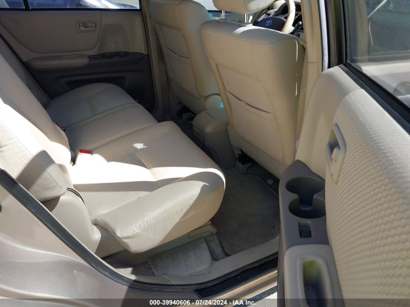 2005 Toyota Highlander Limited VIN: JTEEP21A850121575 Lot: 39940606