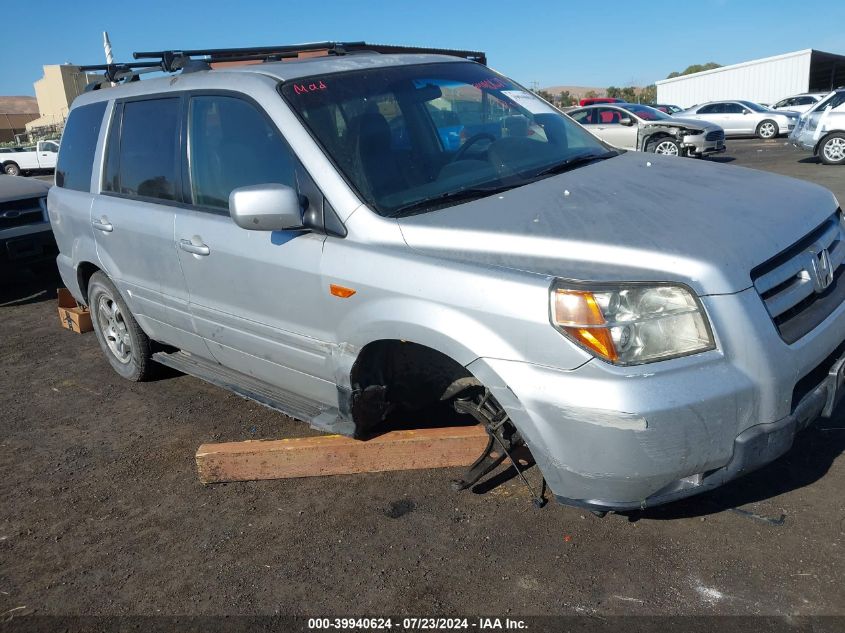 2007 Honda Pilot Ex-L VIN: 2HKYF18717H516406 Lot: 39940624