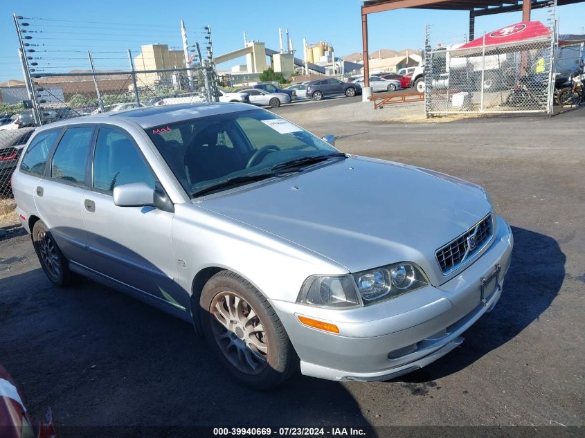 2003 Volvo V40 A VIN: YV1VW27523F970123 Lot: 39940669