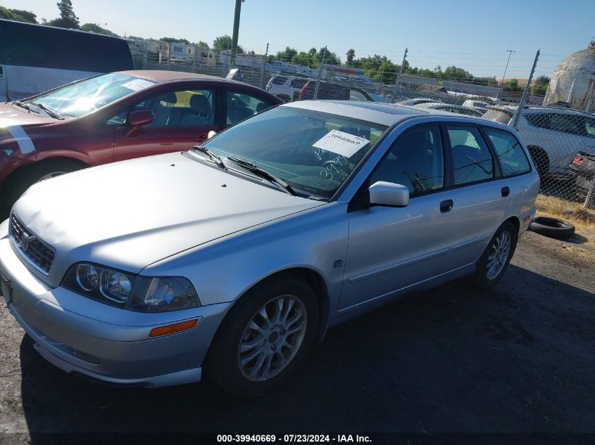 2003 Volvo V40 A VIN: YV1VW27523F970123 Lot: 39940669