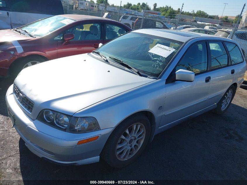 2003 Volvo V40 A VIN: YV1VW27523F970123 Lot: 39940669