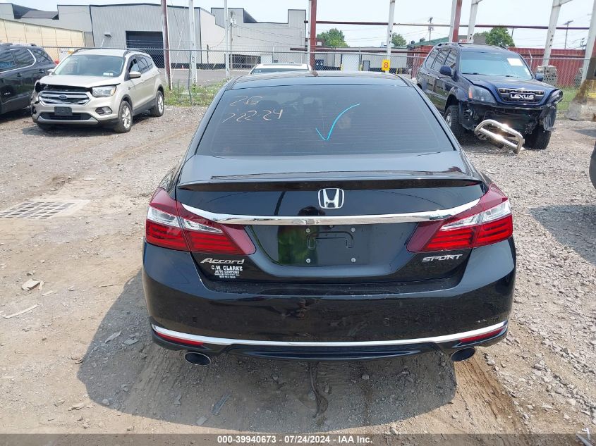 1HGCR2F51GA237796 2016 Honda Accord Sport