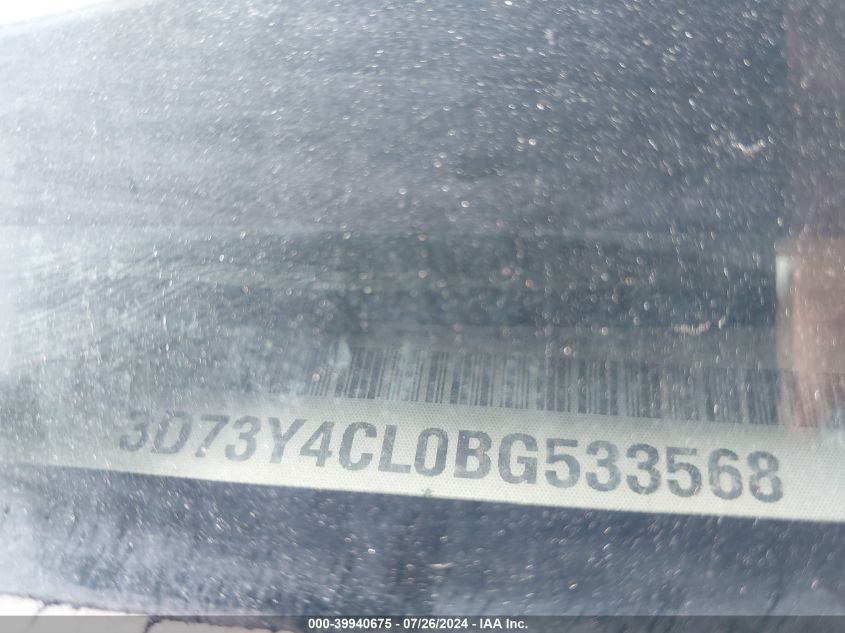 2011 Ram Ram 3500 Slt VIN: 3D73Y4CL0BG533568 Lot: 39940675
