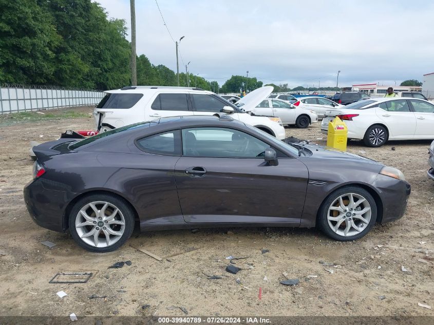 2008 Hyundai Tiburon Gt/Gt Limited/Se VIN: KMHHN66F48U278662 Lot: 39940789