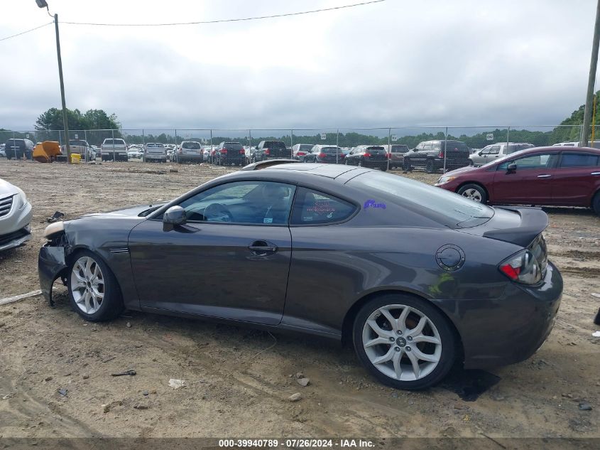 2008 Hyundai Tiburon Gt/Gt Limited/Se VIN: KMHHN66F48U278662 Lot: 39940789