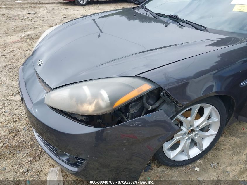 2008 Hyundai Tiburon Gt/Gt Limited/Se VIN: KMHHN66F48U278662 Lot: 39940789