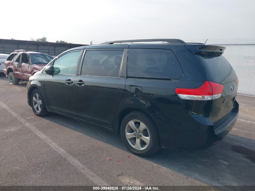 2012 Toyota Sienna Le V6 8 Passenger VIN: 5TDKK3DC5CS252014 Lot: 39940826