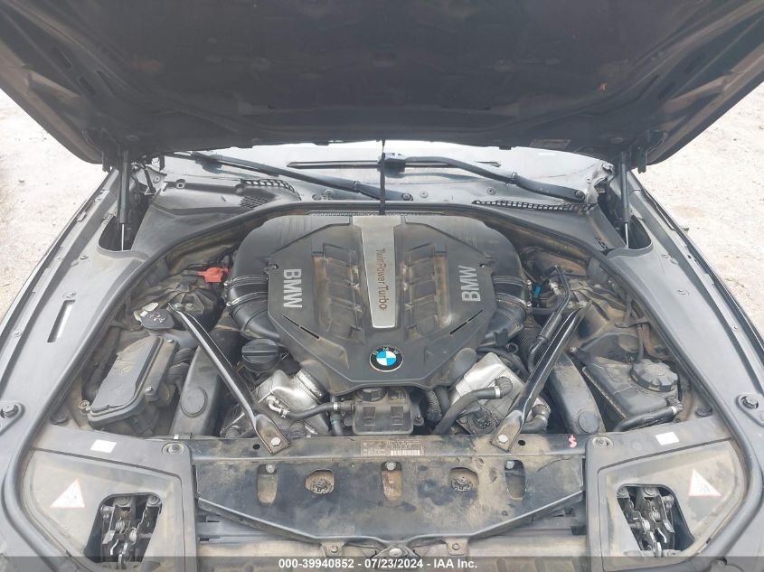 2012 BMW 550I VIN: WBAFR9C55CDV58562 Lot: 39940852