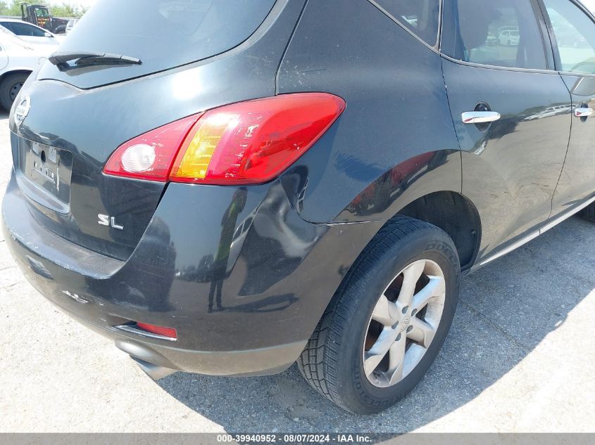 2010 Nissan Murano Sl VIN: JN8AZ1MU1AW007782 Lot: 39940952