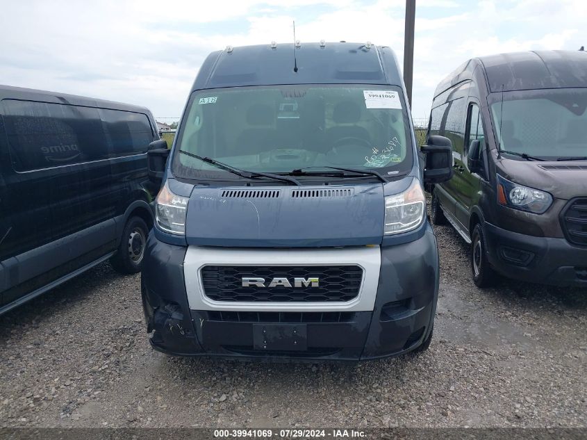 2019 Ram Promaster 3500 Cargo Van High Roof 159 Wb Ext VIN: 3C6URVJG9KE546636 Lot: 39941069