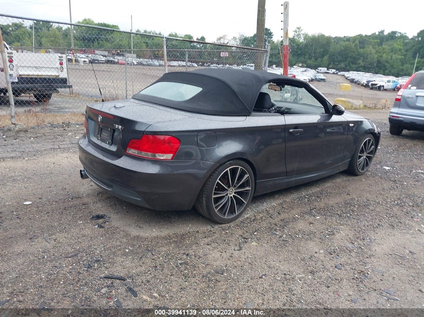 2008 BMW 135I VIN: WBAUN93508VK39512 Lot: 39941139