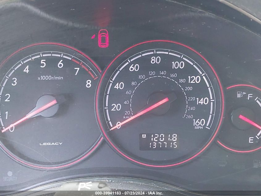 2005 Subaru Legacy 2.5Gt Limited VIN: 4S3BL676456204902 Lot: 39941183