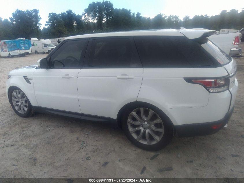 2016 Land Rover Range Rover Sport 3.0L V6 Turbocharged Diesel Hse Td6 VIN: SALWR2KF6GA632608 Lot: 39941191