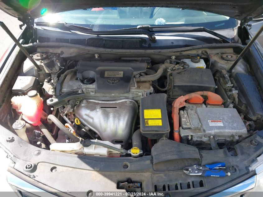 2012 Toyota Camry Hybrid Xle VIN: 4T1BD1FK5CU046914 Lot: 39941221