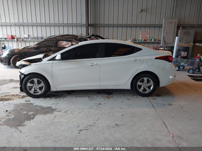 2014 Hyundai Elantra Se VIN: 5NPDH4AEXEH465181 Lot: 39941227