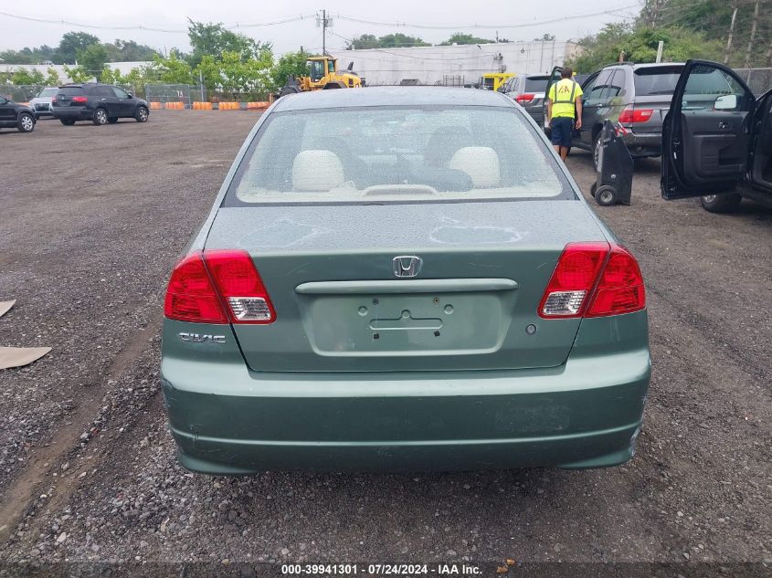 2004 Honda Civic Dx Vp VIN: 2HGES16334H603891 Lot: 39941301