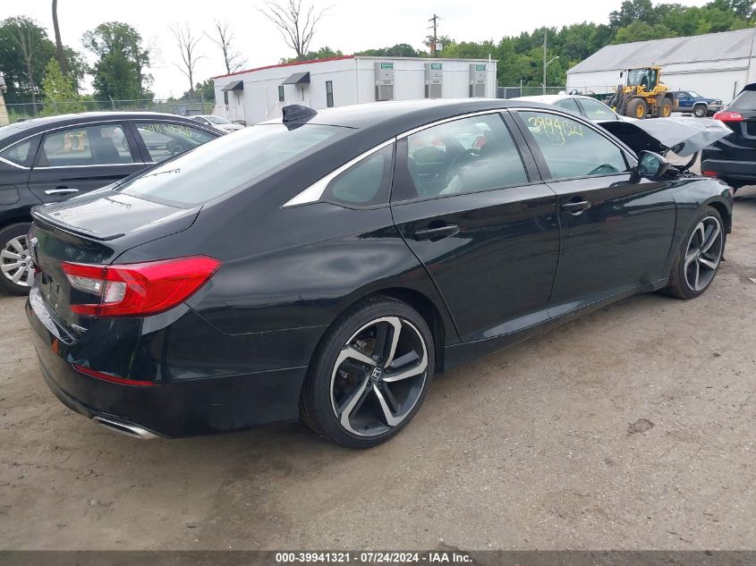 VIN 1HGCV1F38MA039149 2021 HONDA ACCORD SPORT