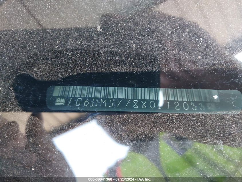 2008 Cadillac Cts Standard VIN: 1G6DM577880112033 Lot: 39941368