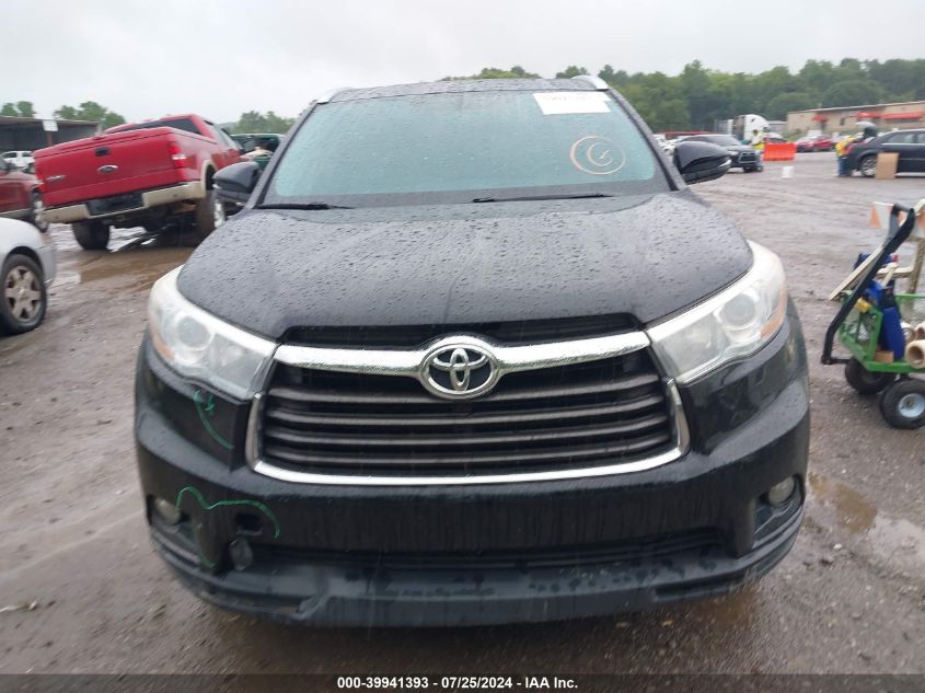 2016 Toyota Highlander Xle V6 VIN: 5TDKKRFH8GS507319 Lot: 39941393