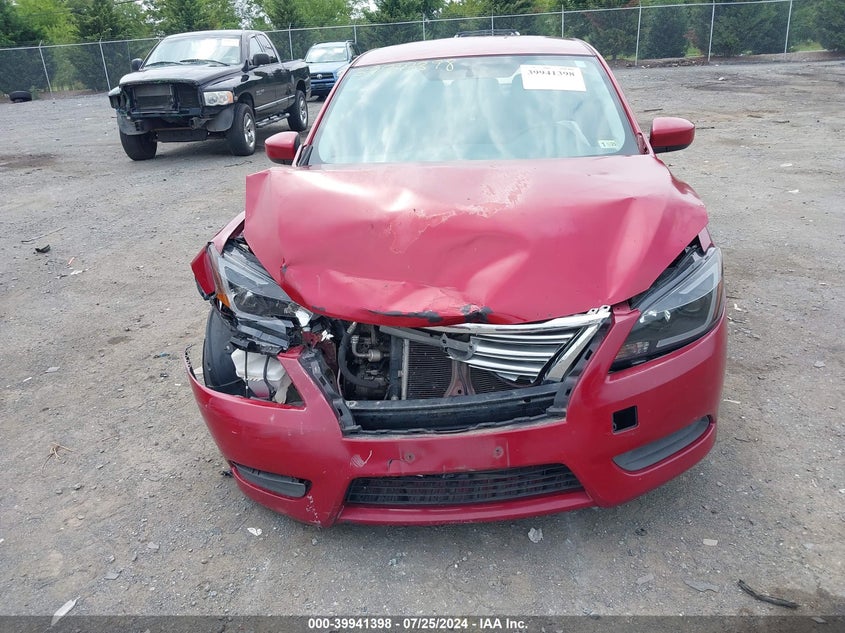 2014 Nissan Sentra Sv VIN: 3N1AB7AP5EY335130 Lot: 39941398