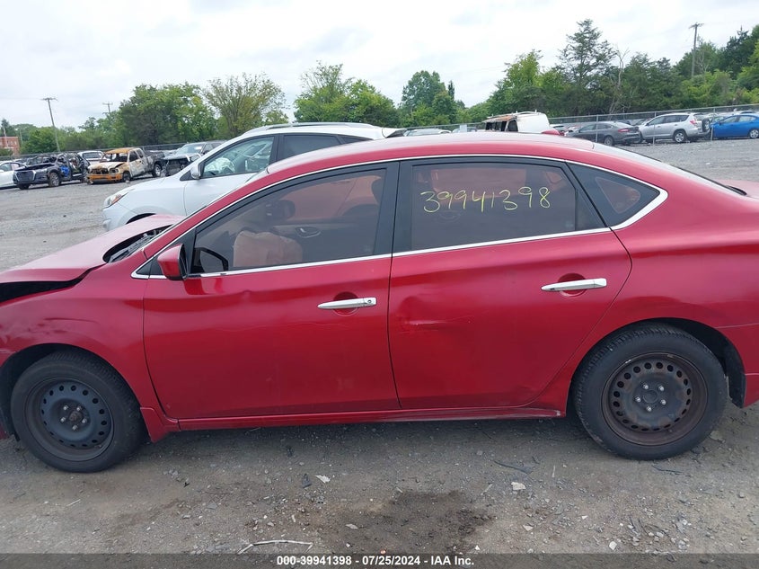 2014 Nissan Sentra Sv VIN: 3N1AB7AP5EY335130 Lot: 39941398