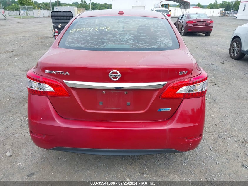 2014 Nissan Sentra Sv VIN: 3N1AB7AP5EY335130 Lot: 39941398
