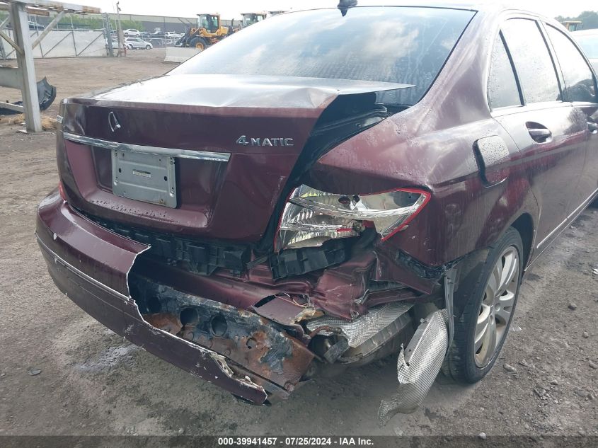 2009 Mercedes-Benz C 300 300 4Matic VIN: WDDGF81X19F221615 Lot: 39941457