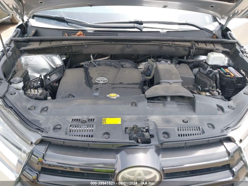 2017 Toyota Highlander Se VIN: 5TDKZRFH3HS511372 Lot: 39941521