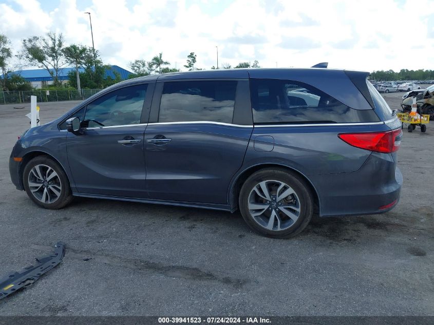 2022 Honda Odyssey Touring VIN: 5FNRL6H86NB015476 Lot: 39941523