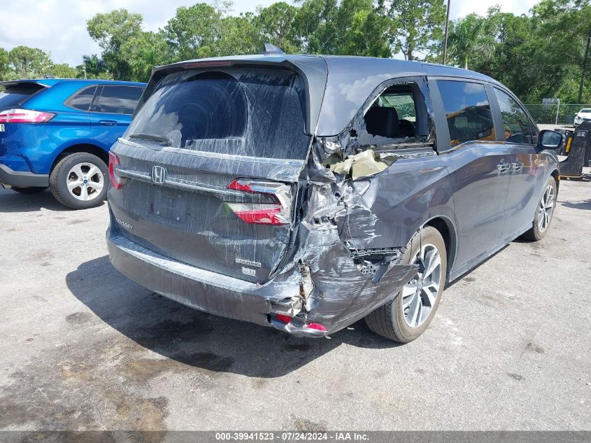 2022 Honda Odyssey Touring VIN: 5FNRL6H86NB015476 Lot: 39941523