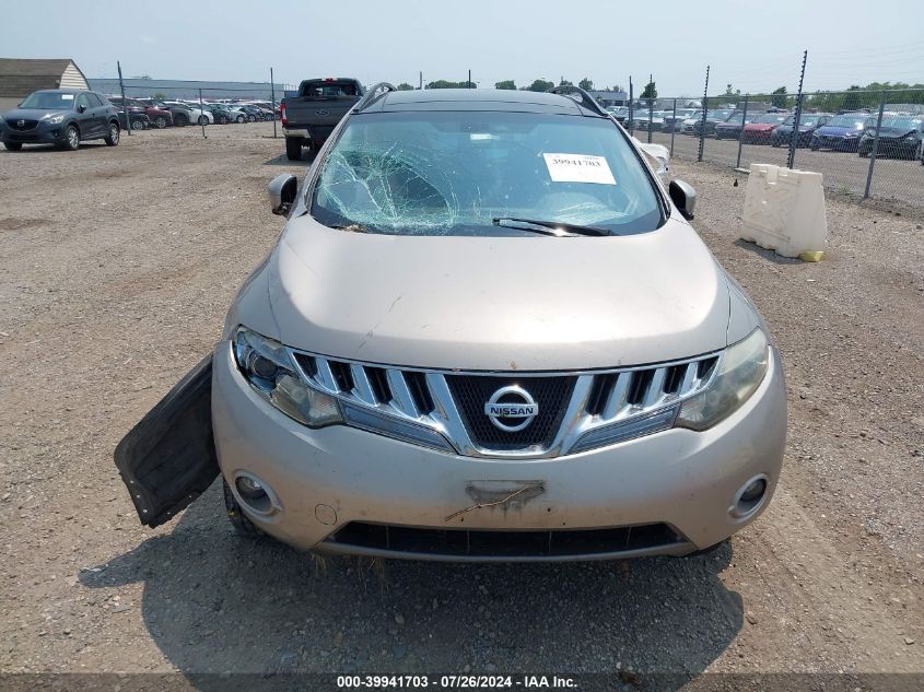 2009 Nissan Murano Sl VIN: JN8AZ18U89W021667 Lot: 39941703