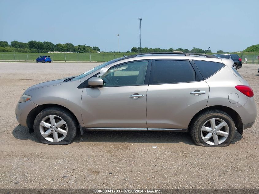 2009 Nissan Murano Sl VIN: JN8AZ18U89W021667 Lot: 39941703