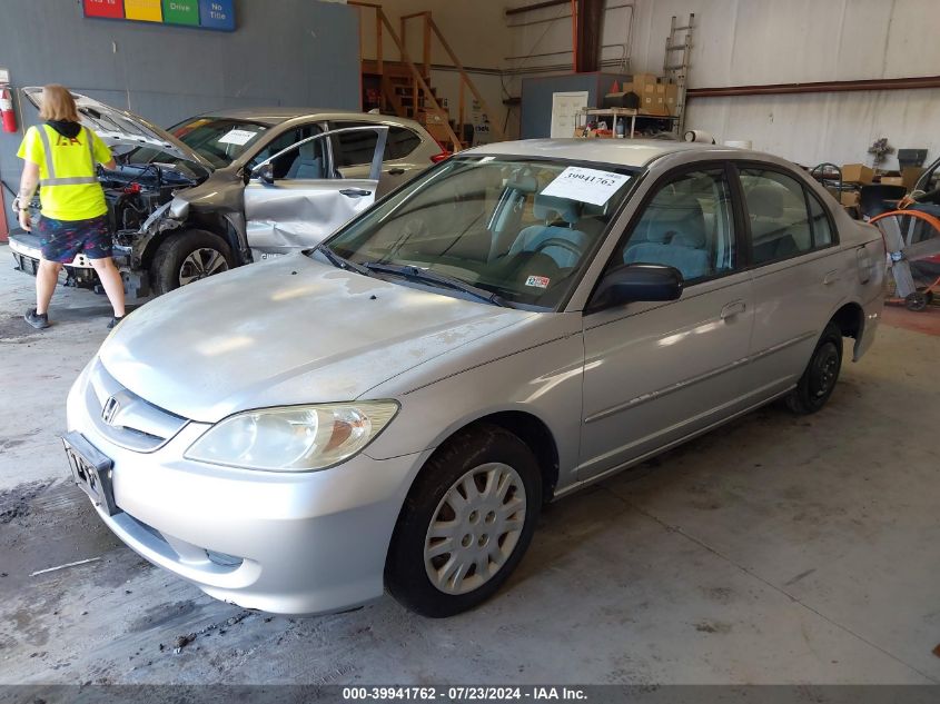 2HGES16545H607385 | 2005 HONDA CIVIC