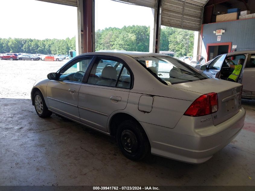 2HGES16545H607385 | 2005 HONDA CIVIC